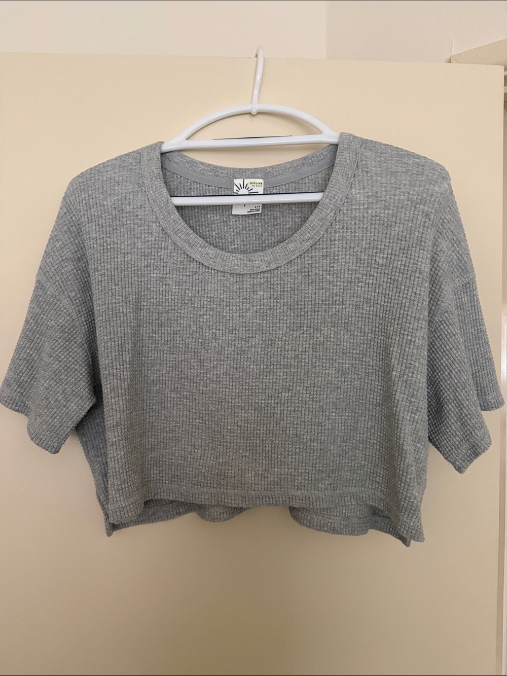 Aerie Waffle-Knit Crop Top
